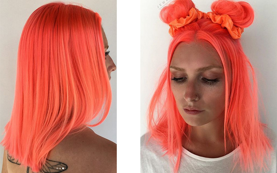 Neon Peach Hair, il colore fluo dell’estate 2018 Glamour.it
